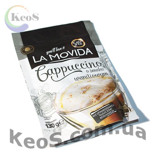 Капучіно з ванільним ароматом LaMovida 130 г.