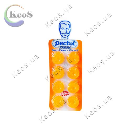 Льодяники Damel Pectol Orange + Vitamin C Апельсин та вітамін С 19,2 г.