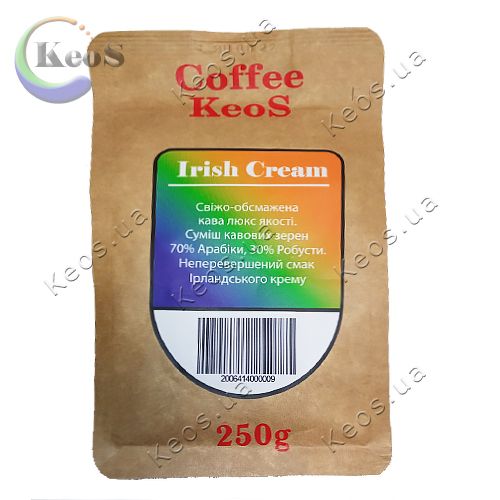 Кава в зернах Coffee KeoS Irish Cream 250 г.