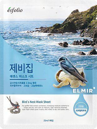 Тканинна маска для обличчя з "екстрактом ластівчиного гнізда" Esfolio Essence Mask Sheet