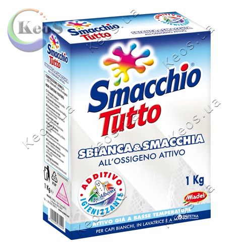 Відбілювач з активним киснем універсальний без Хлор MADEL SMACCHIOTUTTO SBIANCANTE 1 кг.