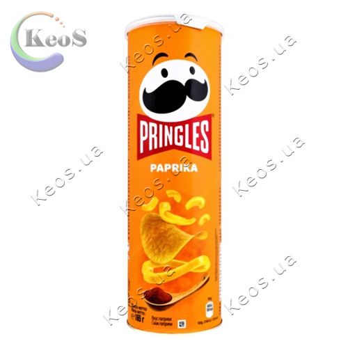 Чіпси Pringles Paprika зі смаком паприки 165г.