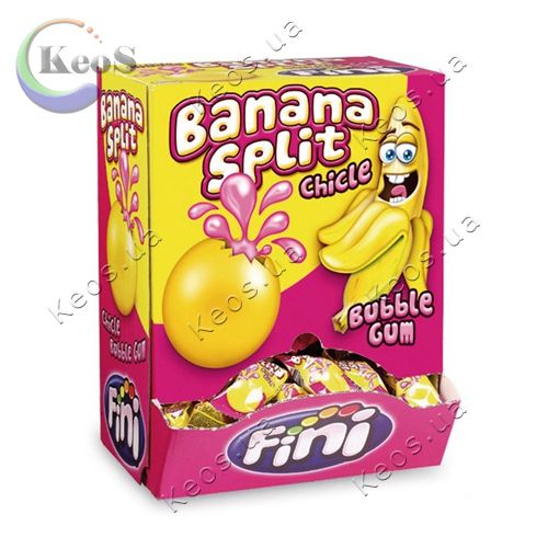 Жувальна гумка Fini Banana Split Bubble Gum Chicle 1 шт.