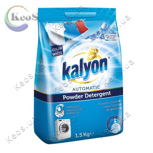 Пральний порошок універсальний KALYON Color&White Mountain Breeze 1,5 кг