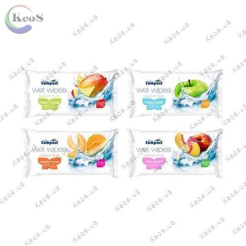 Серветки вологі Ultra Fruit 15 шт.