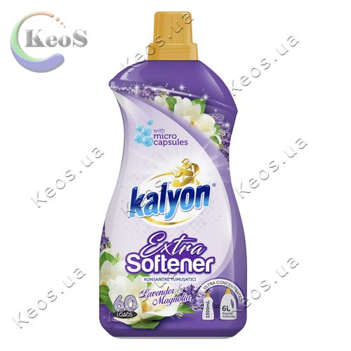 Ополіскувач та помякшувач для тканин концентрат Kalyon Extra Lavender & Magnolia Лаванда та Магнолія 1,5 л